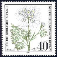 629 Wildkräuter 40+20 Pf Breitsame ** - Unused Stamps