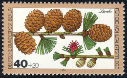 607 Wohlfahrt Wald 40+20 Pf Lärche ** - Unused Stamps