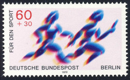 596 Sporthilfe 60+30 Pf Staffellauf ** - Unused Stamps