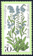 559 Blumen 70+35 Pf Vergißmeinnicht ** - Unused Stamps