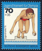 520 Jugend Olympia 70+35 Pf Schwimmen ** - Unused Stamps