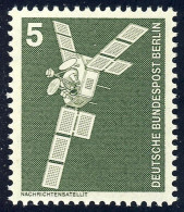 494 Industrie Technik 5 Pf Nachrichtenstellit ** - Unused Stamps