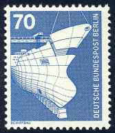 500 Industrie Technik 70 Pf Schiffbau ** - Unused Stamps