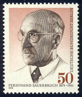 492 Ferdinand Sauerbruch ** - Unused Stamps