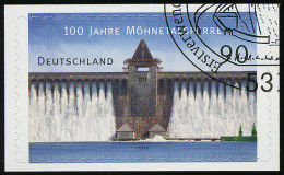 3009 Möhnetalsperre, SELBSTKLEBEND, Auf Neutraler Folie, O - Used Stamps