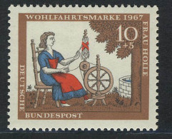 538 Wohlfahrt Brüder Grimm 10+5 Pf Frau Holle ** - Unused Stamps