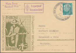 Pfadfinderschaft St. Georg Zeltlagerplatz Brexbachtal Postkarte SSt BENDORF 1956 - Autres & Non Classés