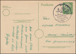 SSt 80. Geburtstag Bundeskanzler Dr. Konrad Adenauer 5.1.1956 Auf Postkarte - Autres & Non Classés