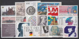 BRD: 1990, Lot Mit Versch. Sondermarken.  **/MNH - Sammlungen (ohne Album)