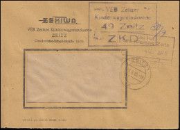 ZKD-Fensterbrief ZEKIWA VEB Kinderwagenindustrie ZEITZ 3.9.65 Als Orts-Brief - Autres & Non Classés