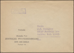 Postsache Deutsche Post ZENTRALES POSTVERKEHRSAMT DDR - 1085 Berlin In Die USA - Sonstige & Ohne Zuordnung