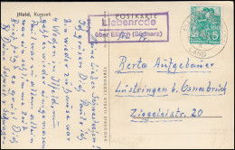 Landpost-Stempel Liebenrode über ELLRICH (SÜDHARZ) LAND 2.9.1960 Auf AK Jlfeld - Autres & Non Classés