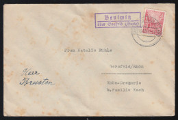 Landpost-Stempel Beulwitz über SAALFELD (SAALE) 16.12.1955 Nach Gersfeld/Rhön - Sonstige & Ohne Zuordnung
