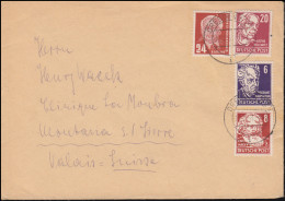 Auslandsbrief DRESDEN N 24 - 20.7.1953 Mit 24 Pf. Pieck+Kollwitz+Hauptmann+Marx - Otros & Sin Clasificación