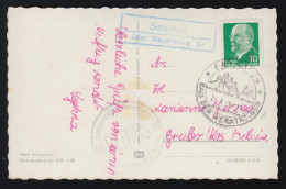 Landpost-Stempel Saaleck über Naumburg Auf AK Bad Kösen SSt BAD KÖSEN 1962 - Otros & Sin Clasificación