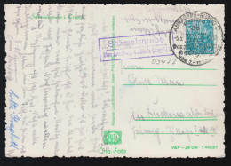 Landpost-Stempel Schmalzgrube über Annaberg-Buchholz/Erzgebirge SSt 1958 Auf AK - Otros & Sin Clasificación