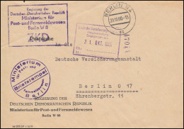 ZKD Regierung Der DDR - Ministerium Für Post Und Fernmeldewesen BERLIN 20.10.60 - Other & Unclassified