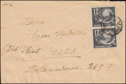 245 Tag Der Briefmarke 1949 Als MeF Auf Brief WEIMAR 19.12.1949 Nach Kiel-Wik - Día Del Sello