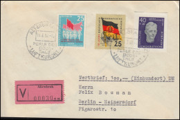 608B Schneider Aus Block 15 Mit 659 Und 726 Auf Wert-Brief St ALTENBRAK 19.3.60 - Storia Postale