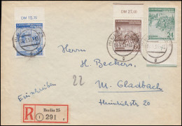 355-357 Radfernfahrt Friedensfahrt 1953 Mit 357II Auf R-Brief BERLIN 25 - 4.5.53 - Variétés Et Curiosités