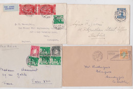 Irlande Eire Ireland Stamp Short Old Mail Cover Lettre Timbre Lot 16 Lettres Anciennes Baile Atha Cliath Dun Laoghaire.. - Verzamelingen & Reeksen