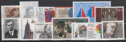 BRD: 1989, Lot Mit Versch. Sondermarken.  **/MNH - Jahressammlungen