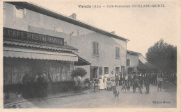 VANCIA (Ain) Près Miribel, Rillieux-la-Pape - Café-Restaurant Guillard-Morel - Cachet Militaire - Voyagé 1915 (2 Scans) - Zonder Classificatie