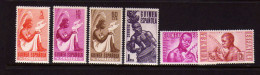 Guinee Espagnole - 1953  - Colombe - Instruments De Musique  -Neufs** - MNH  - - Guinée Espagnole