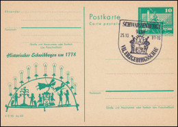 DDR P 79 Historischer Schwibbogen Um 1778 SSt SCHWARZENBERG Erzgebirgsschau 1981 - Autres & Non Classés