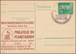 DDR P 79 Briefmarkenausstellung Philatelie Im Planetarium Burg, SSt BURG 1979 - Altri & Non Classificati