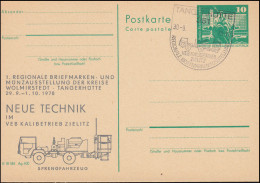 DDR P 79 Neue Technik Im VEB Kalibetreib Zielitz 1978, SSt TANGERHÜTTE 30.9.78 - Autres & Non Classés