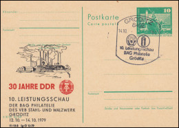 DDR P 79 Ausstellung Stahl- Und Walzwerk Gröditz 1979, SSt GRÖDITZ 14.10.1979 - Sonstige & Ohne Zuordnung