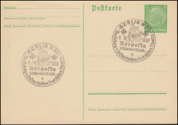 SSt BERLIN Norposta Ausstellung Nordischer Staaten 9.10.38 Auf Postkarte P 225I - Covers & Documents