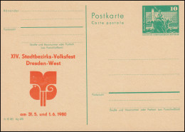 DDR P 79 Stadtbezirks-Volksfest Dresden-West 1980, ** - Sonstige & Ohne Zuordnung