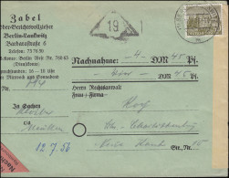 53 Berliner Bauten Als EF Orts-NN-Bf. Gerichtsvollzieher BERLIN-LANKWITZ 11.7.56 - Lettres & Documents