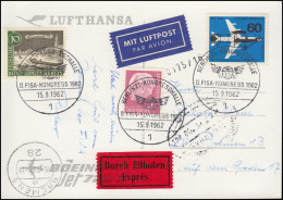 II. FISA-Kongress Berlin-Kongresshalle 15.9.62 Mit MiF Eil-AK Lufthansa Flugzeug - First Flight Covers