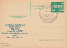 DDR P 79 Internationaler Olympischer Tag 1978 Blau, SSt Berlin Olympische Ringe  - Autres & Non Classés