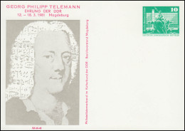 PP 15/124 Bauwerke 10 Pf Georg Philipp Telemann 1981, ** - Otros & Sin Clasificación