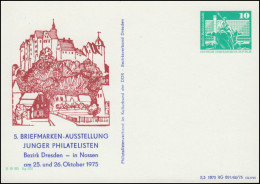 PP 15/43 Bauwerke 10 Pf Jugend-Ausstellung Nossen 1975, ** - Andere & Zonder Classificatie