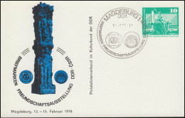 PP 15/46 Bauwerke 10 Pf Ausstellung DDR-CSSR Magedeburg 1976, SSt MAGDEBURG - Otros & Sin Clasificación