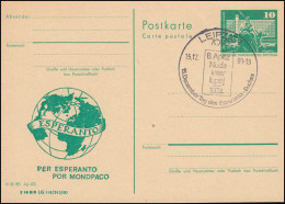 DDR P 79 ESPERANTO Per Esperanto Por Mondpaco 1980, SSt LEIPZIG 15.12.80 - Other & Unclassified