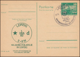 DDR P 79 100 Jahre Philatelie Leipzig 1982, SSt LEIPZIG Werbeschau 8.10.82 - Altri & Non Classificati