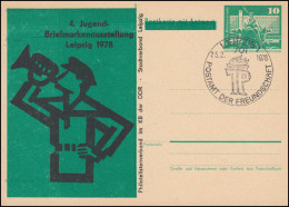 DDR P 79F Jugend-Ausstellung Leipzig Kleiner Trompeter 1978, SSt LEIPZIG JP-Logo - Otros & Sin Clasificación