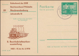 DDR P 79 Ausstellung HKB Neubrandenburg 1978 Traktor, NEUBRANDENBURG 15.4.78 - Otros & Sin Clasificación