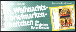 DRK/Weihnachten 1987/88 Geburt Christi 80 Pf, 5x1346 6.MH ESSt Bonn - Other & Unclassified