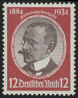 542x Kolonialforscher 12 Pf ** Senkrecht Geriffelt - Unused Stamps