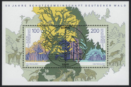 Block 38 Schutzgemeinschaft Deutscher Wald SDW 1997, ESSt Bonn - Used Stamps