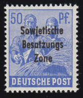 SBZ 194 SBZ-Aufdruck 50 Pf. Maurer Und Bäuerin, ** - Mint