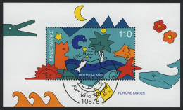 Block 42 Für Uns Kinder - Meerestiere 1998, ESSt Berlin - Used Stamps