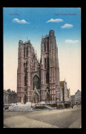 AK Belgien: Brüssel - St. Gudula Kirche, Feldpost BRÜSEL 21.3.1917  - Autres & Non Classés